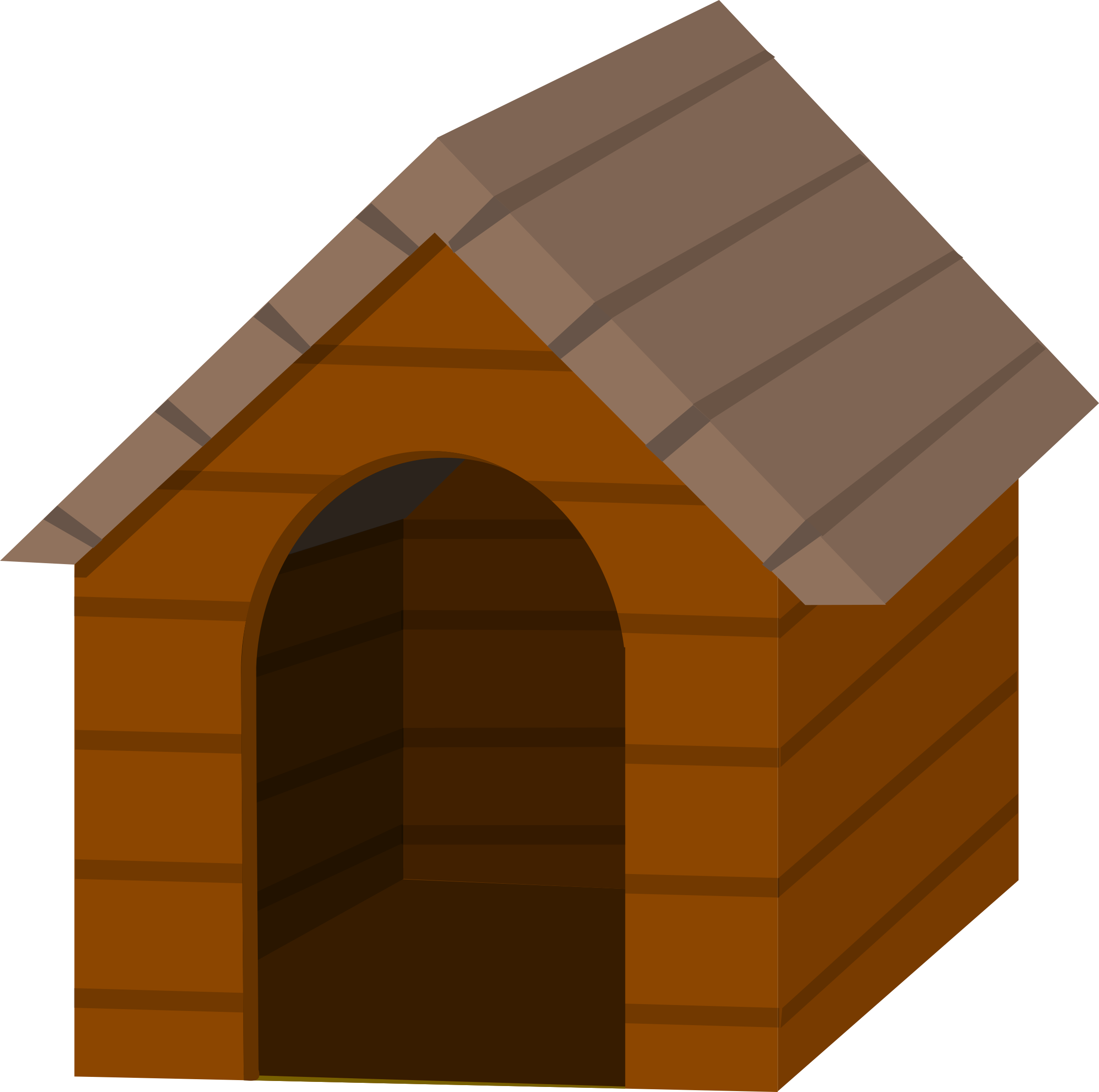 Doghouse Clipart Of Dog - Doghouse Png (2400x2385)