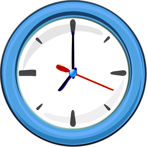 Wall Clock Clipart Png - Clock Clip Art Png (499x499)