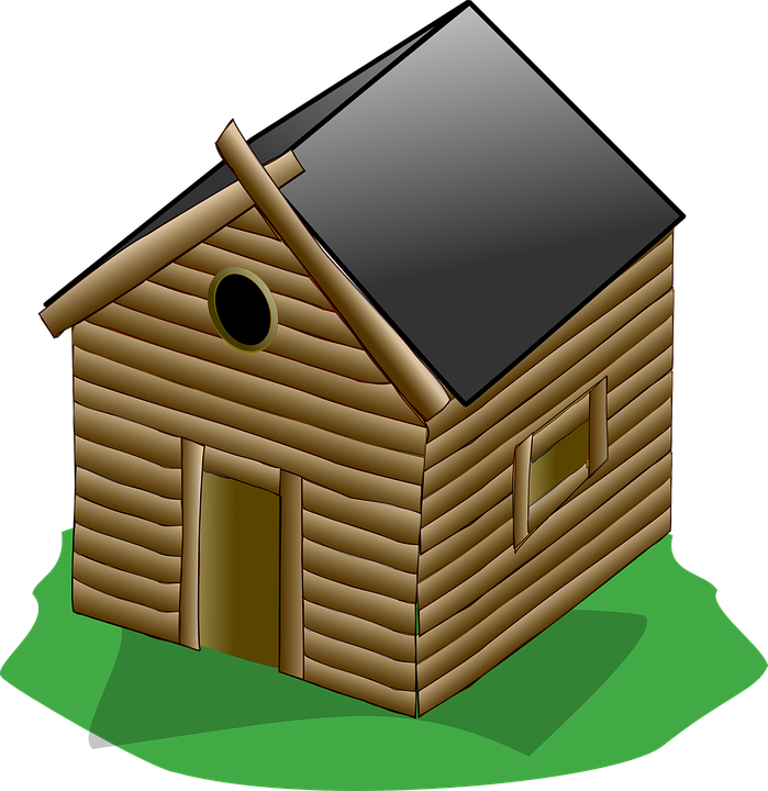 Brown House Cliparts 24, - Cabaña De Madera Png (699x720)