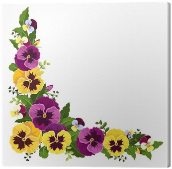 Corner Background With Pansy Flowers - Corner Flowers (400x400)