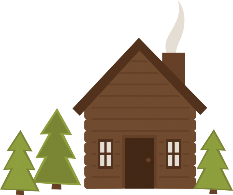Log Cabin Clip Art Hostted - Log Cabin Clip Art (800x671)