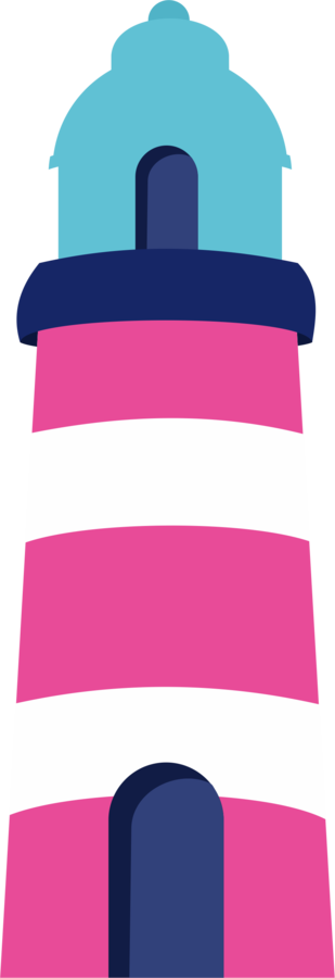 Pin By Maria Eugenia On Imprimibles - Pink And Blue Lighthouse Clipart (309x900)