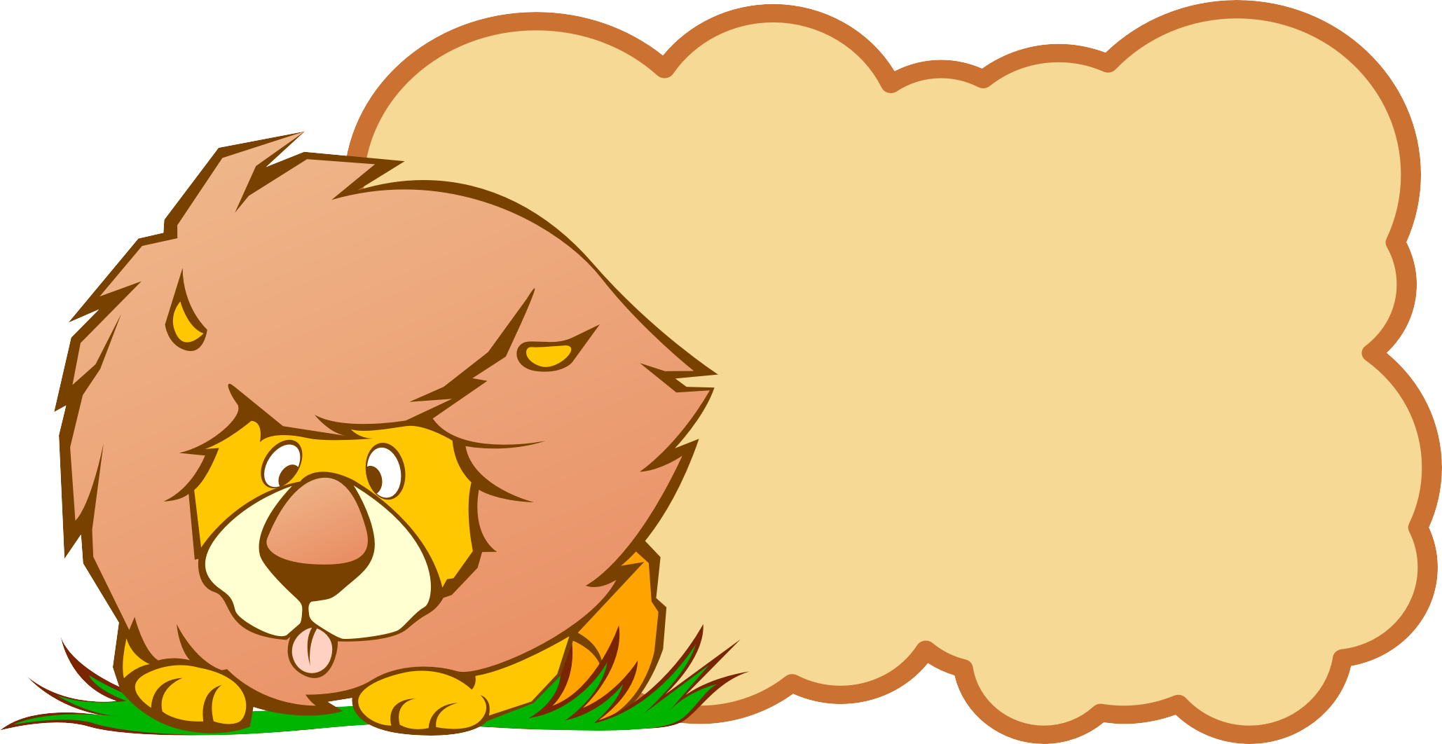 Lion Download Clip Art - Lion Download Clip Art (2058x1062)