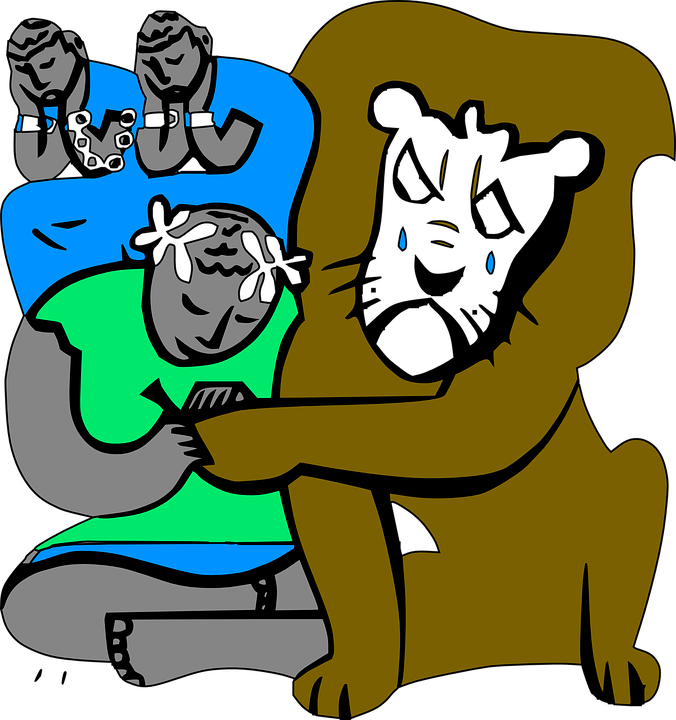 Cartoon Lion Cliparts 28, Buy Clip Art - Androcles And The Lion (676x720)