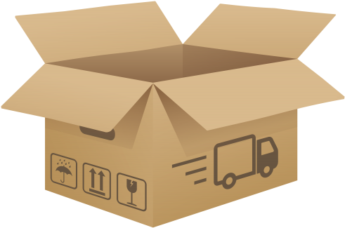 Open Cardboard Box Png Clip Art Image - Box (500x330)
