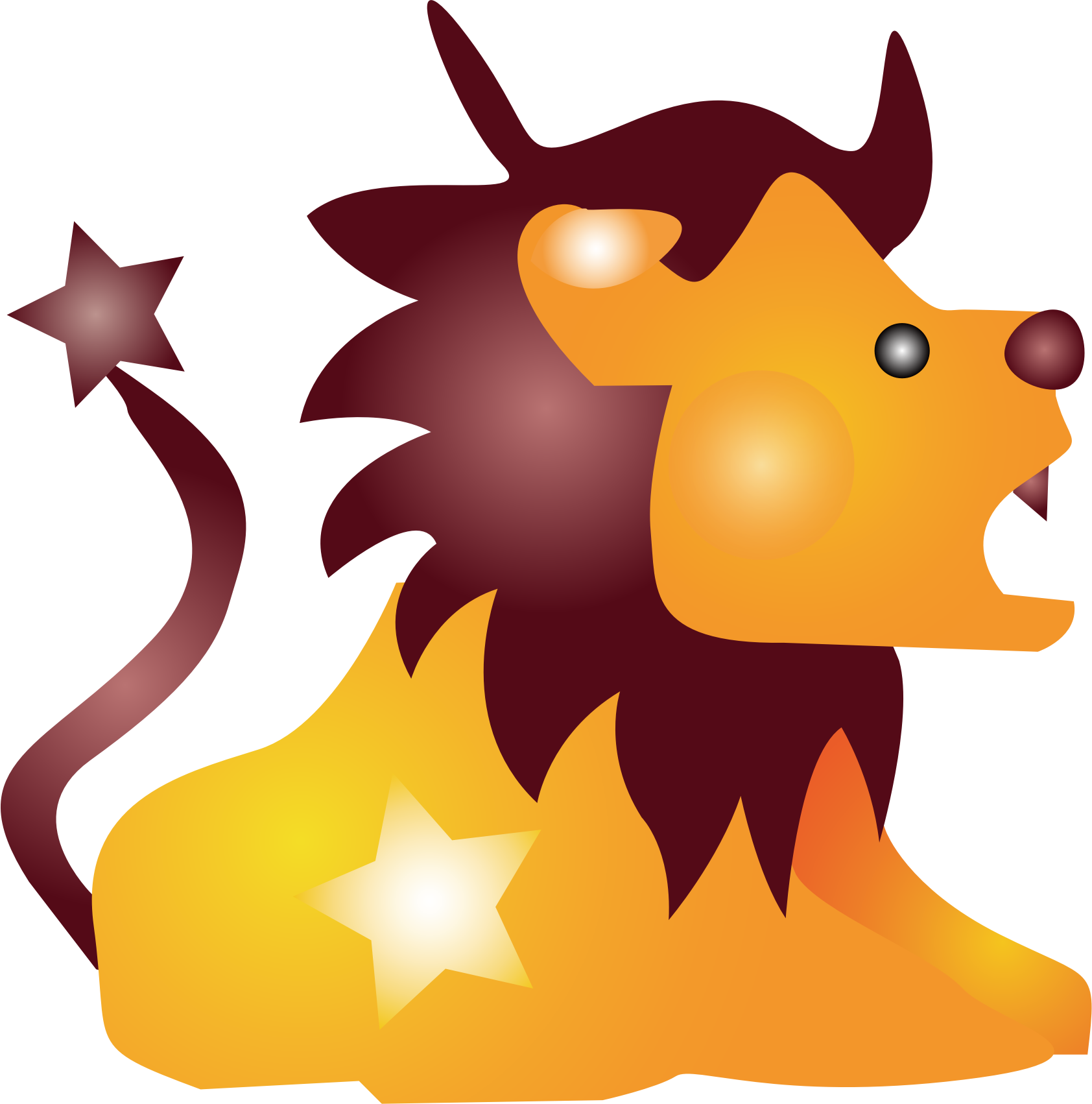 Lion Cartoon - Cartoon Lion Shower Curtain (1684x1702)