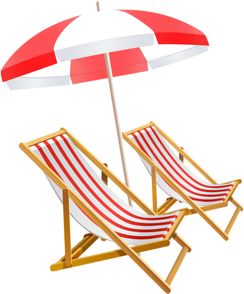 Clip On Umbrellas For Beach Chairs Beach Umbrella And - Beach Chair With Umbrella Clipart (498x600)