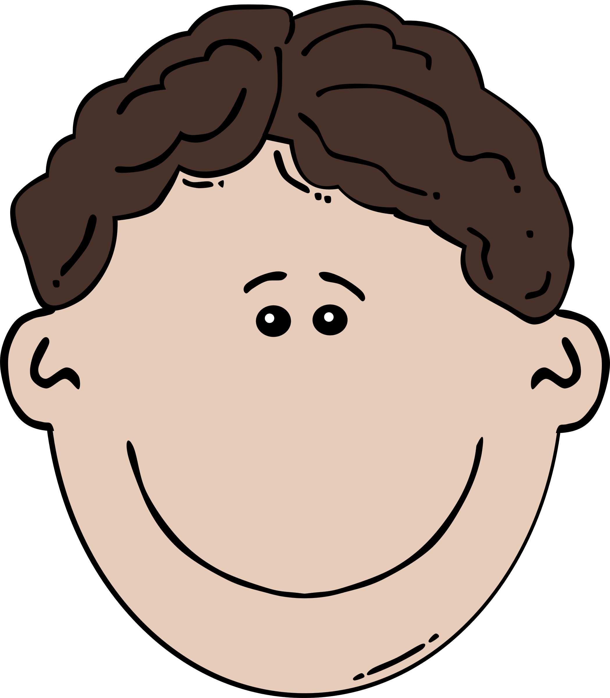 Boy Face Cartoon - Cartoon Boy Face (2097x2400)