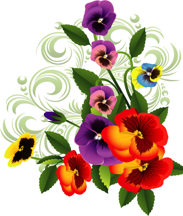Png Клипарт "beautiful Flowers" - Блог Колибри Png Клипарт Beautiful Flowers (622x736)