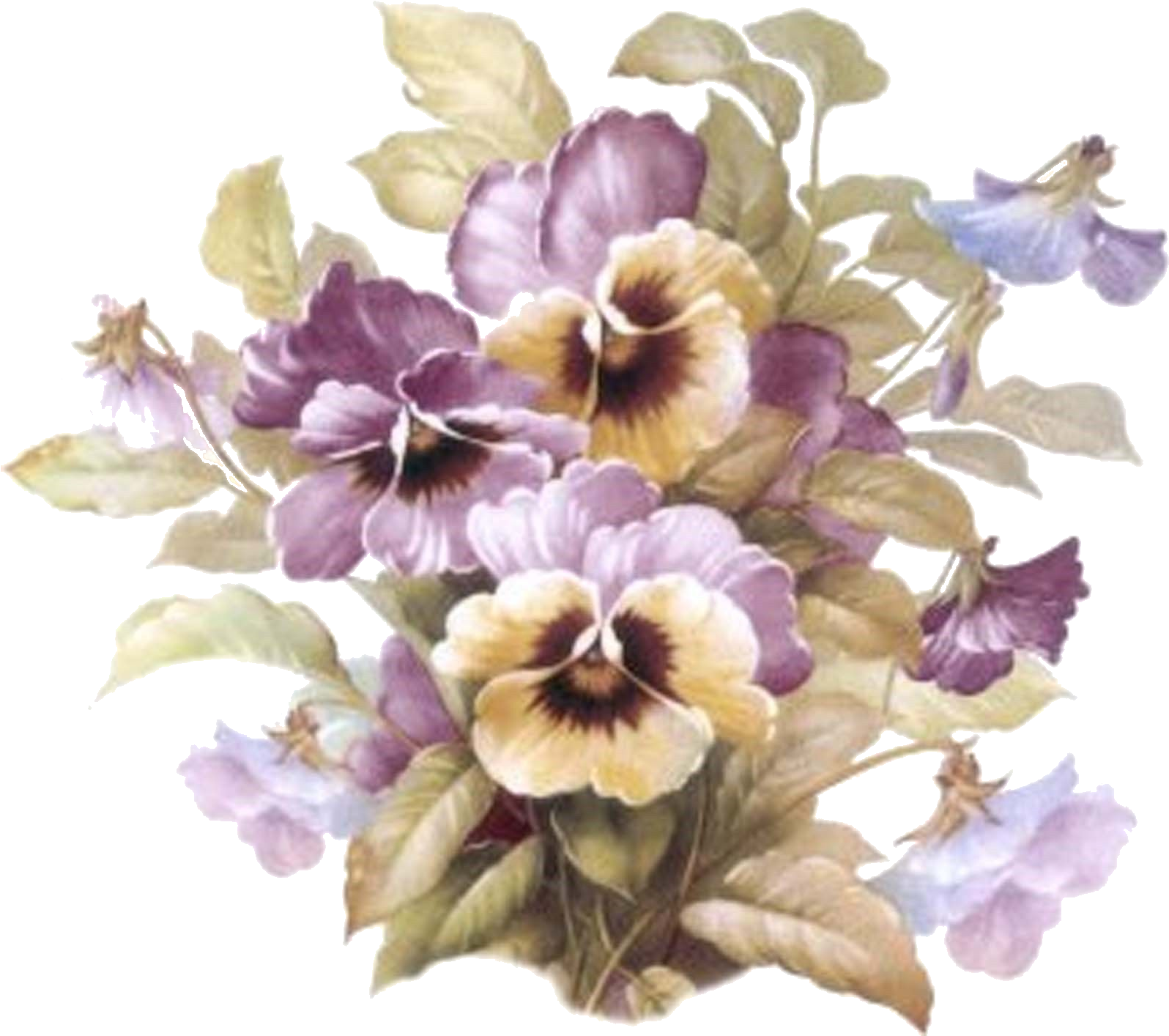San Do Pansy Flower Lavender Yellow Select A Size Ceramic - Mukhallat Electric Incense/bakhoor Burner (1600x1432)
