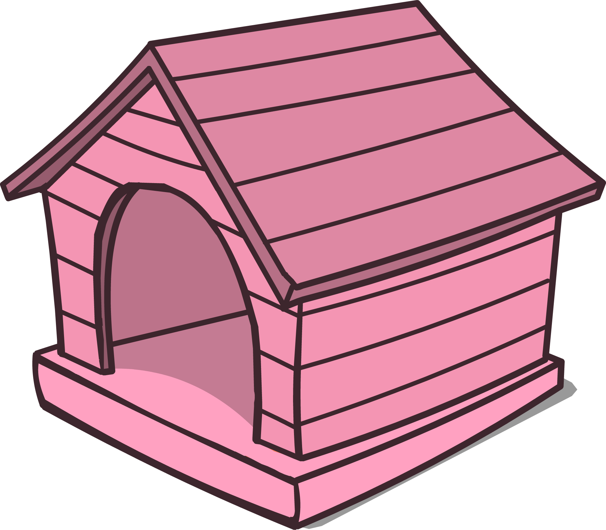 Pink Puffle House Sprite 002 - Pink Puffle House Sprite 002 (1950x1705)