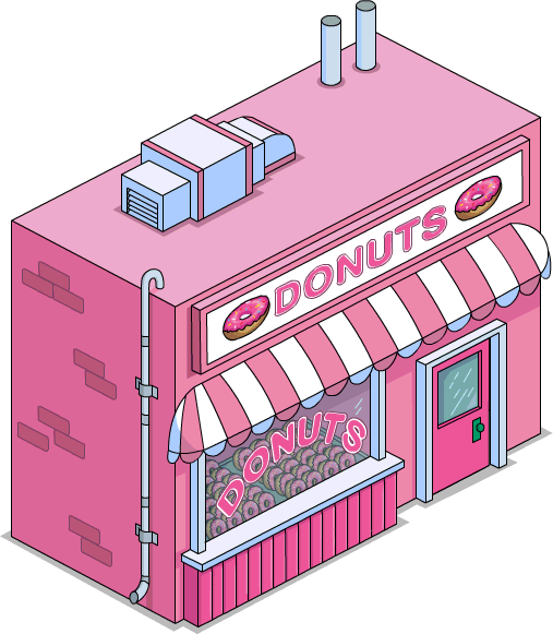 Donut Store - Simpsons Tapped Out Donut Day (507x581)