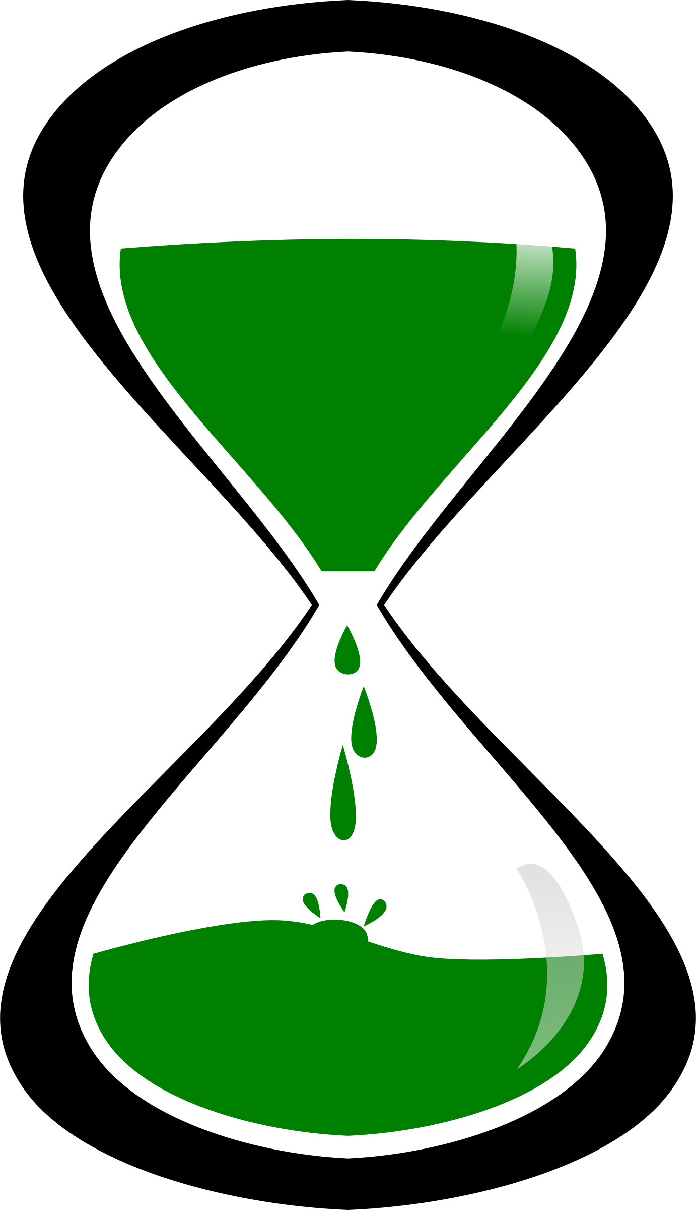 Clipart Hourglass - Đồng Hồ Cát Vector (1382x2400)