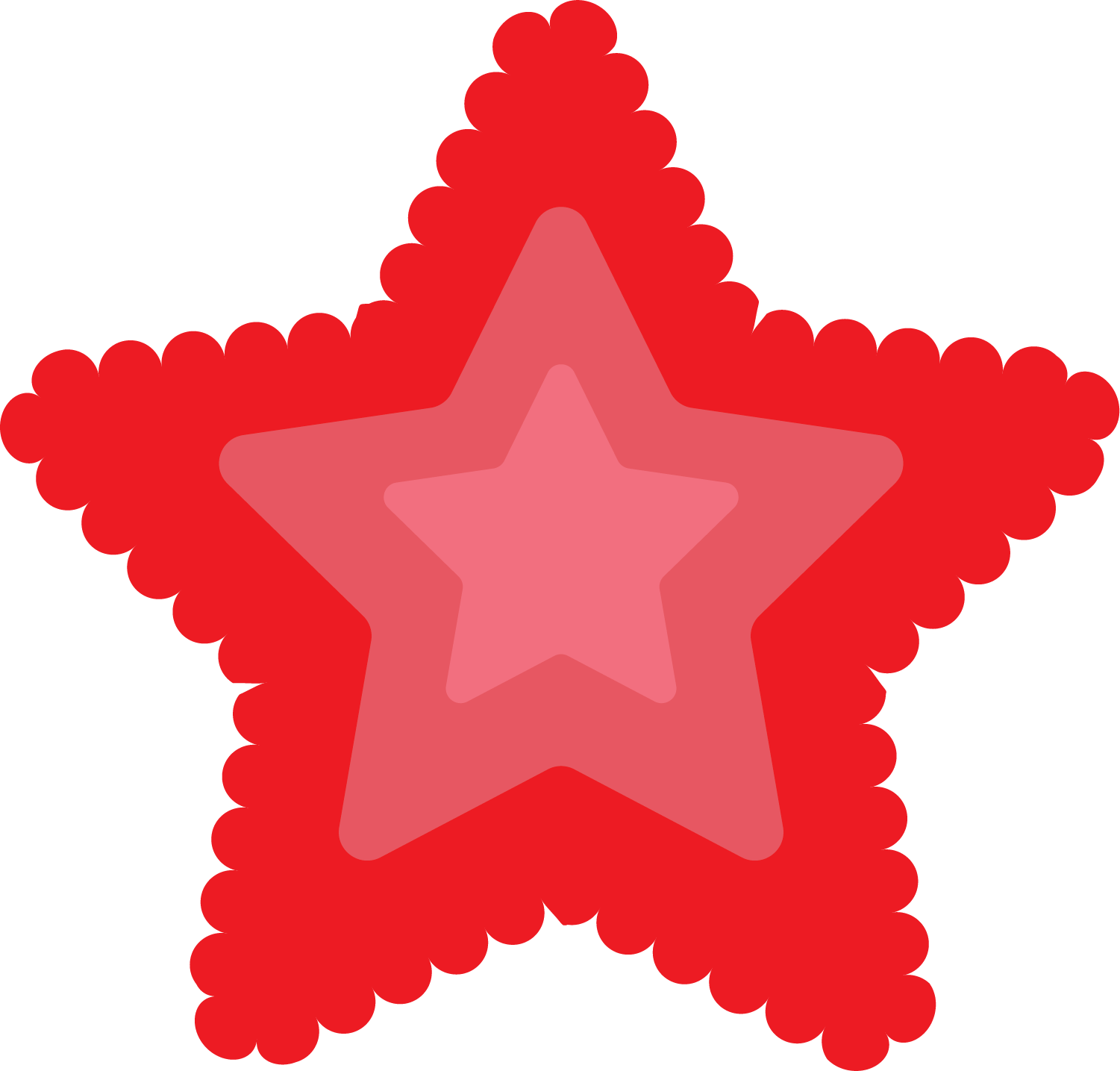 Paper Christmas Star Scrapbooking Shape - Illustration (1501x1435)