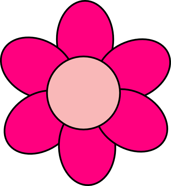 Tiny Flower Clipart - Pink Clipart (552x600)