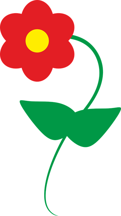 Small Flower Clipart 15, - Kwiatek Grafika (403x720)