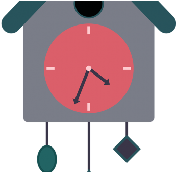 Charming German Shepherd Clocks - Cuckoo Clock (702x336)