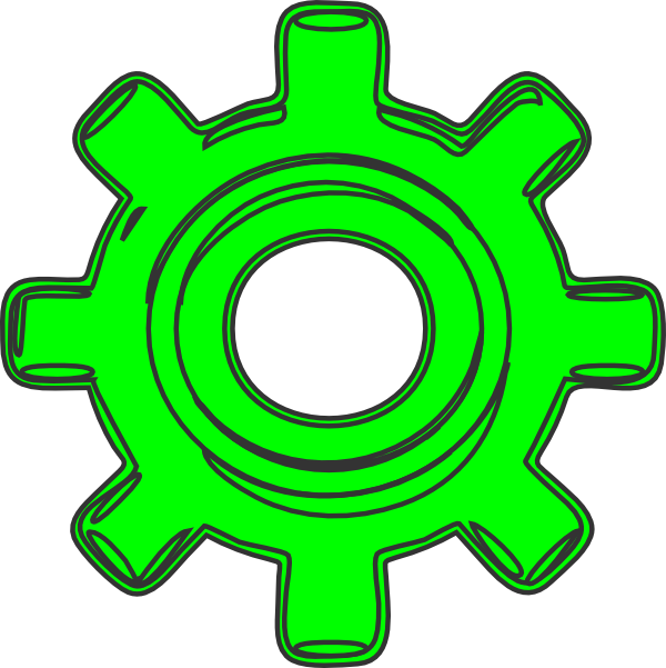 Gear6 Clip Art Vector Online Royalty Free & Public - Ozubene Koleso Png (600x601)