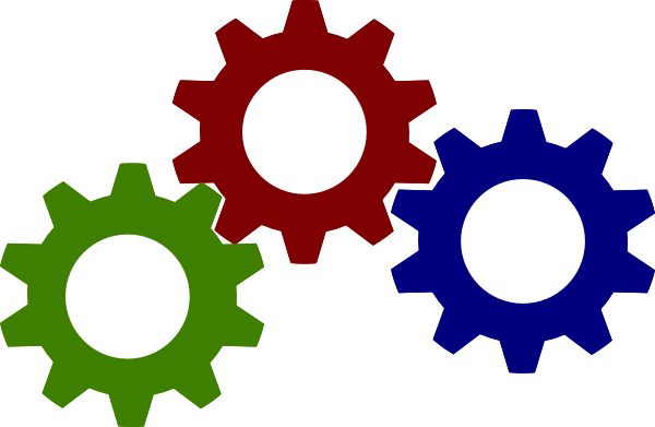 Gear Clip Art At Clker - Gear Clipart (600x391)