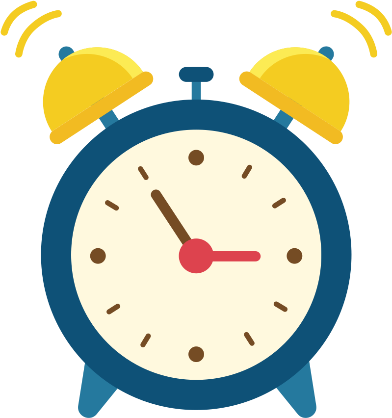 Open - Alarm Clock Cartoon Png (2000x1125)