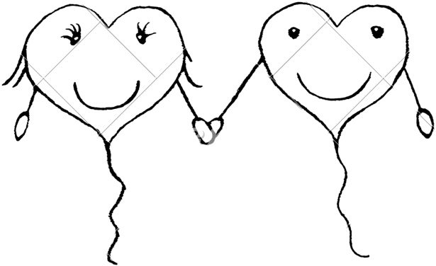 Love Couple Concept Pencil Drawing - Sketch (800x600)