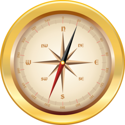 Gold Compass Png Images Png Images - Compass Png (400x400)