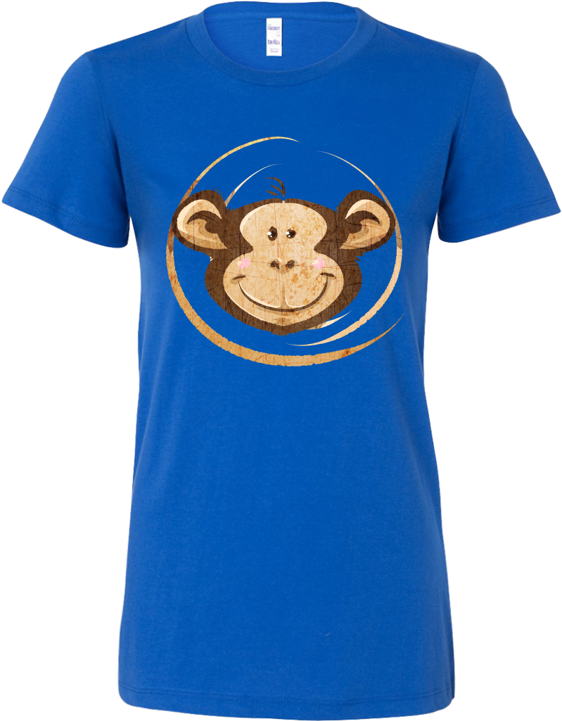 Monkey Face Funny Humor Gorilla Chimpanzee Bella Shirt - St Louis Blues T Shirt (1024x1024)