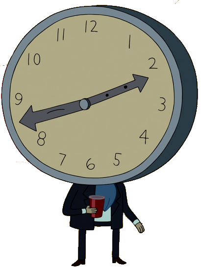 Clock Face - Padre Tiempo Hora De Aventura (410x549)