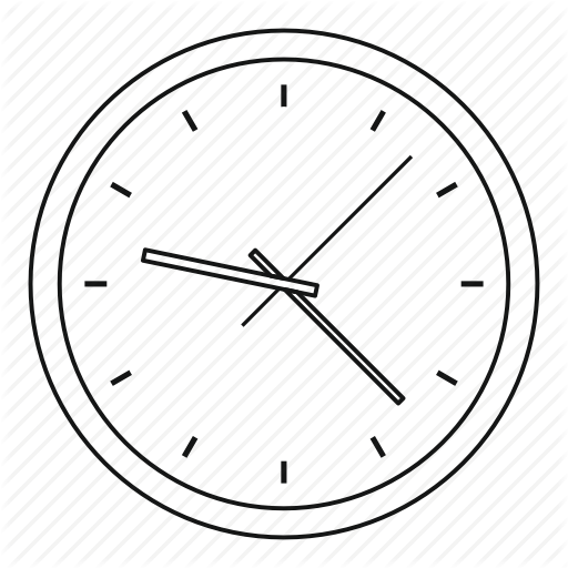 Clock Outline - Clock Outline (512x512)