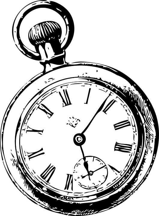 Se Encontró En Google Desde Pixabay - Pocket Watch Clip Art (530x720)