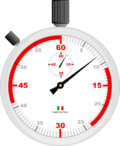 Free Vector Cronometro Clip Art - Cronometro De Tiempo Gif (486x595)