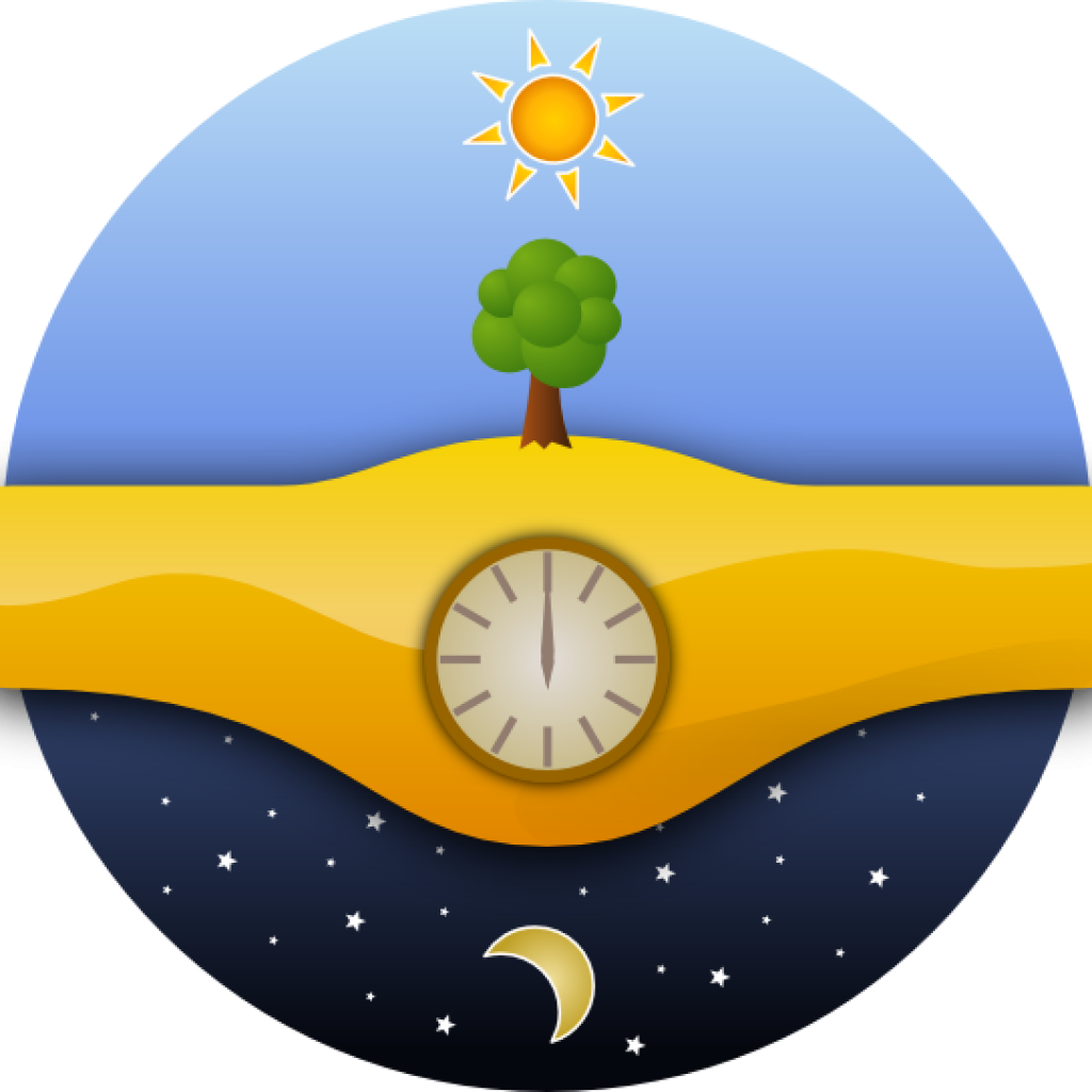 Day Clipart Ernes Giorno E Notte Night And Day Clip - Tag Und Nacht Clipart (1024x1024)