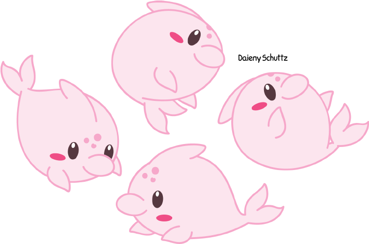 Chibi Amazon River Dolphin By Daieny On Deviantart - Cute Amazon River Dolphin (800x531)