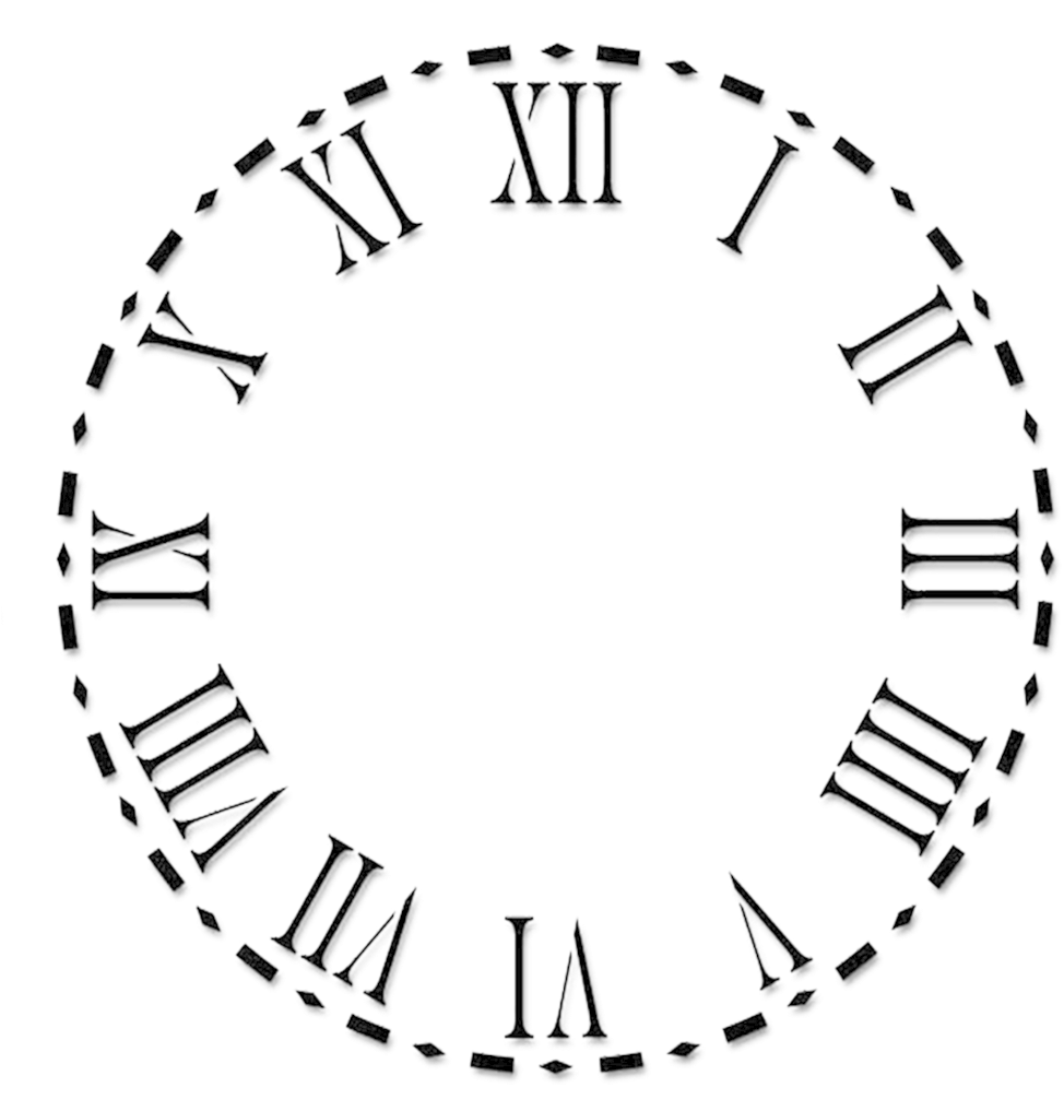 Clock Face Roman Numerals Numeral System - Roman Numeral Clock Face ...