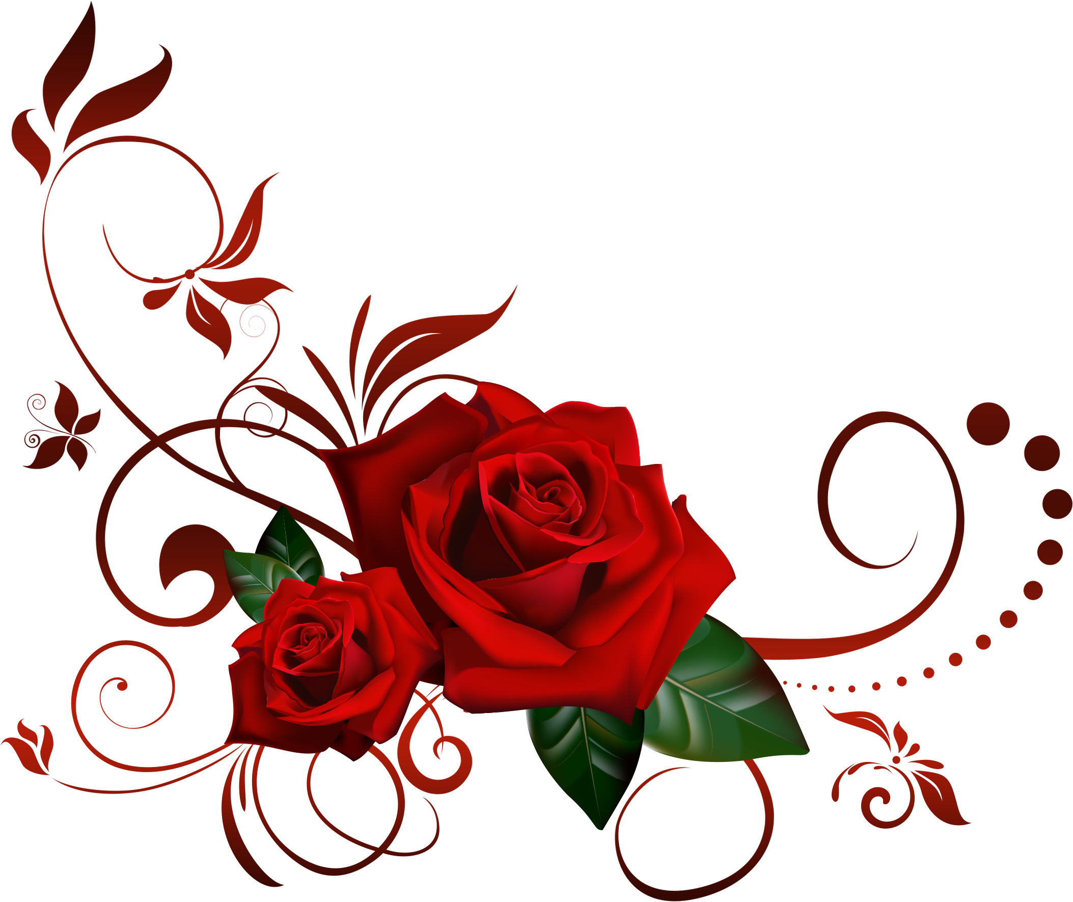 Flower Png Free Icons And - Rose Png (2200x1870)