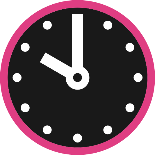 Clock Face Ten Oclock - Portrait Of A Woman In A Rose Dress (533x533)