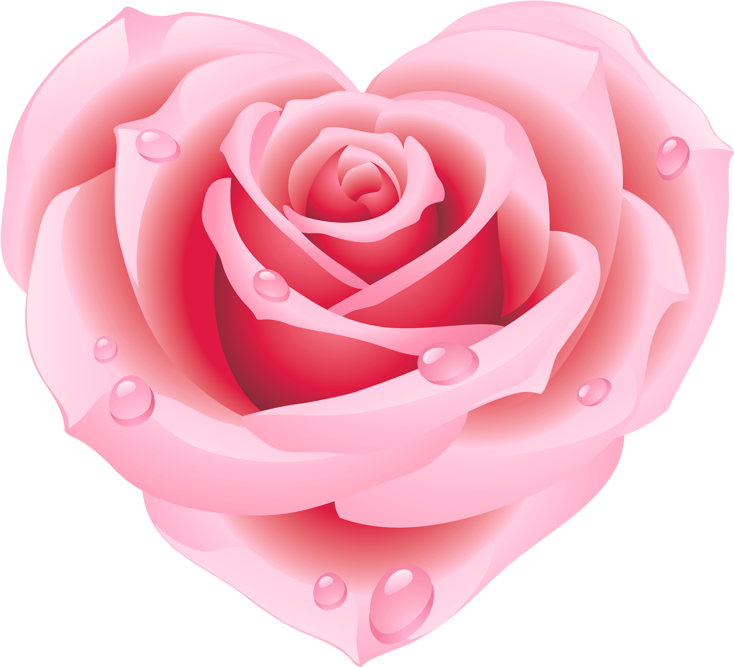 Pink Rose Clip Art - Pink Rose Clip Art (1518x1388)