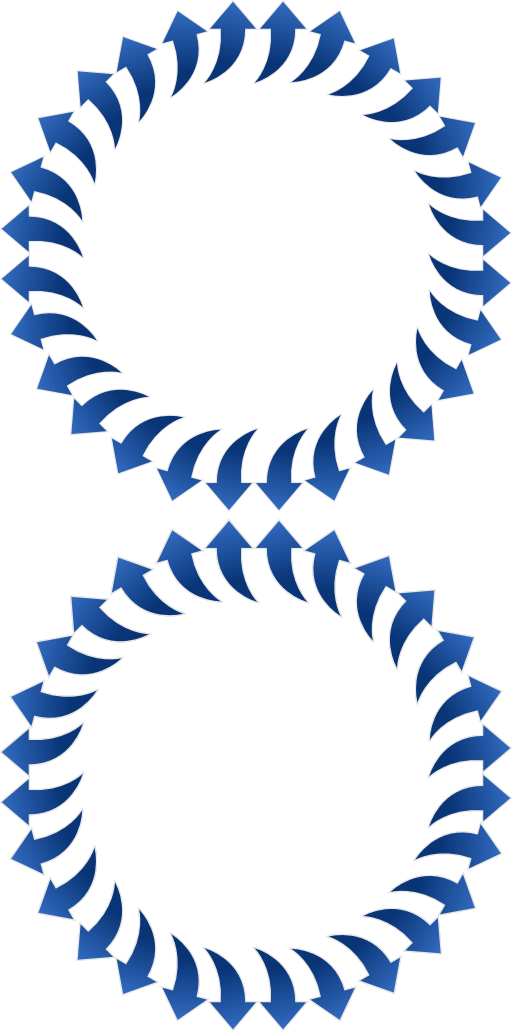Clipart Curved Arrows - Sun Silhouette (512x1031)