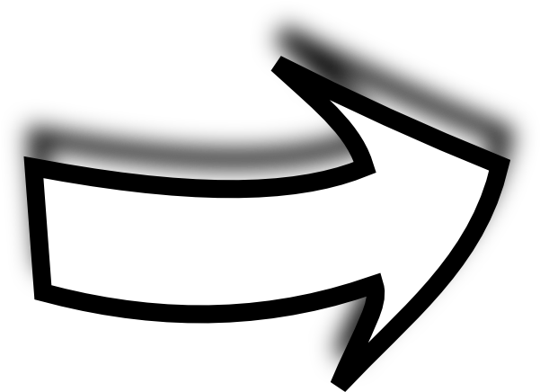 Back Gallery For Curved Arrow Black And White - Cartoon Arrow Black And White (600x442)