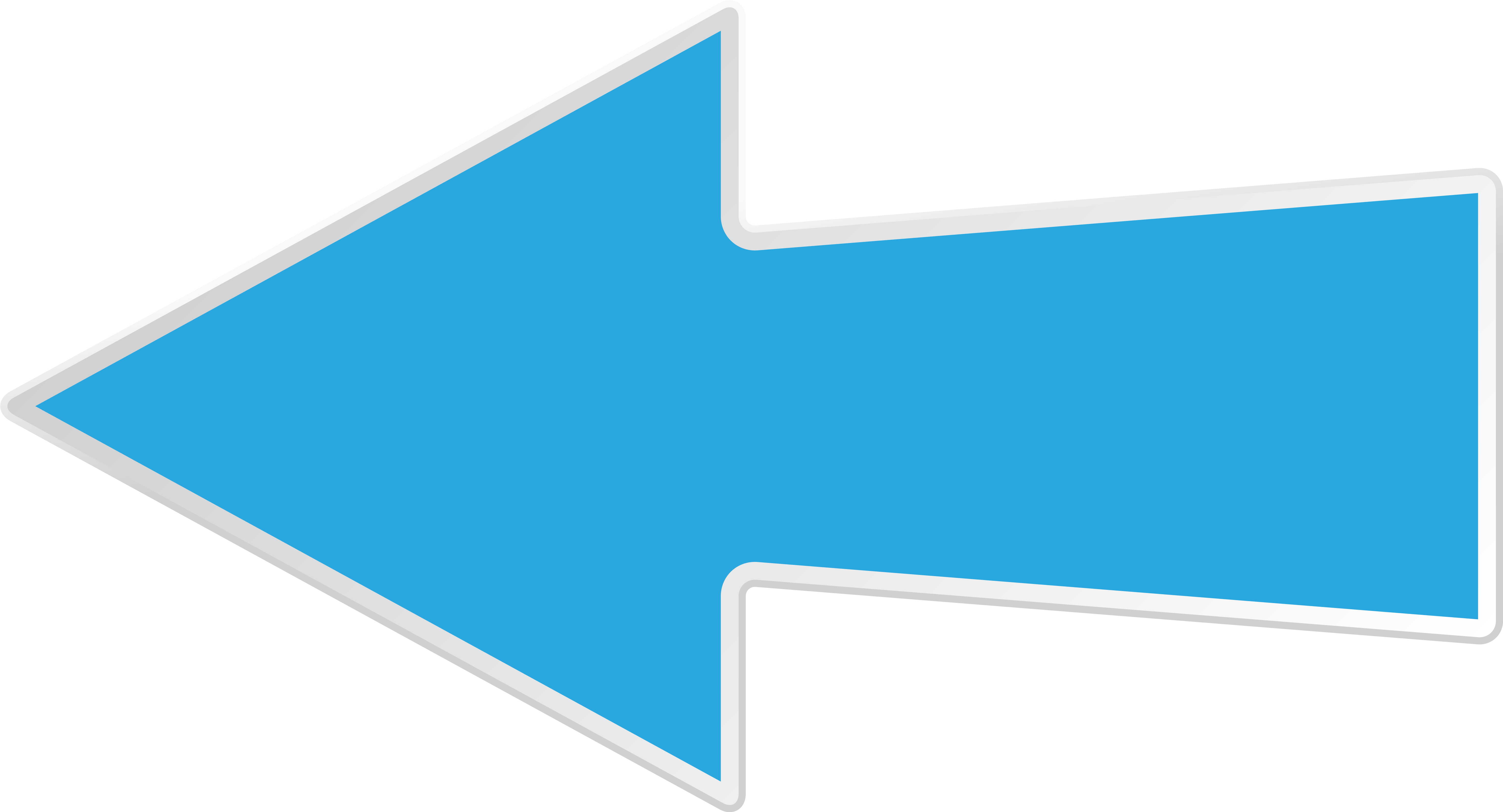 Blue Left Arrow Transparent Png Clip Art Imageu200b - Blue Back Icon (6304x3406)