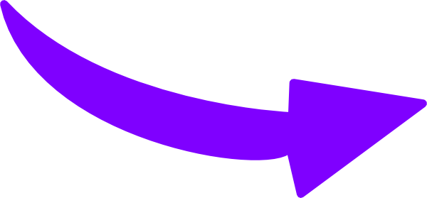 Purple Curvy Arrow Clip Art At Clker - Curved Arrow Png Purple (600x279)