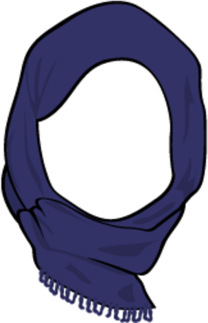 Hijab Clipart - Hijab Png (600x468)