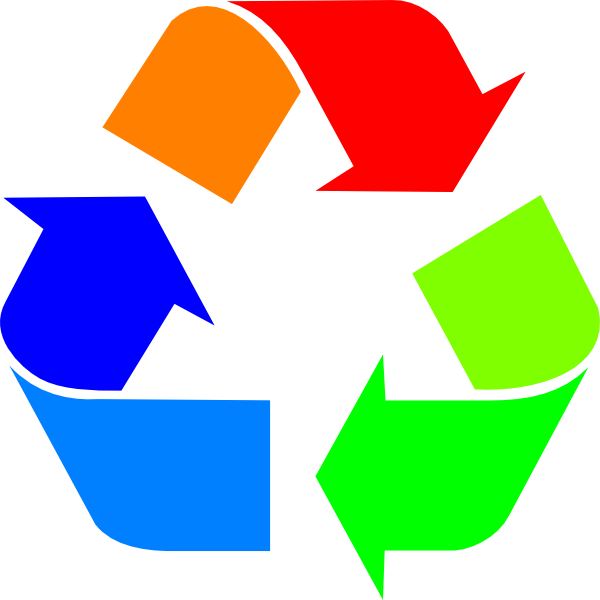 Recycle Arrows Clip Art - Recycling Symbol (600x600)