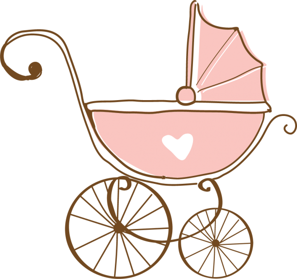 Baby Buggy Clipart - Baby Transport (600x563)