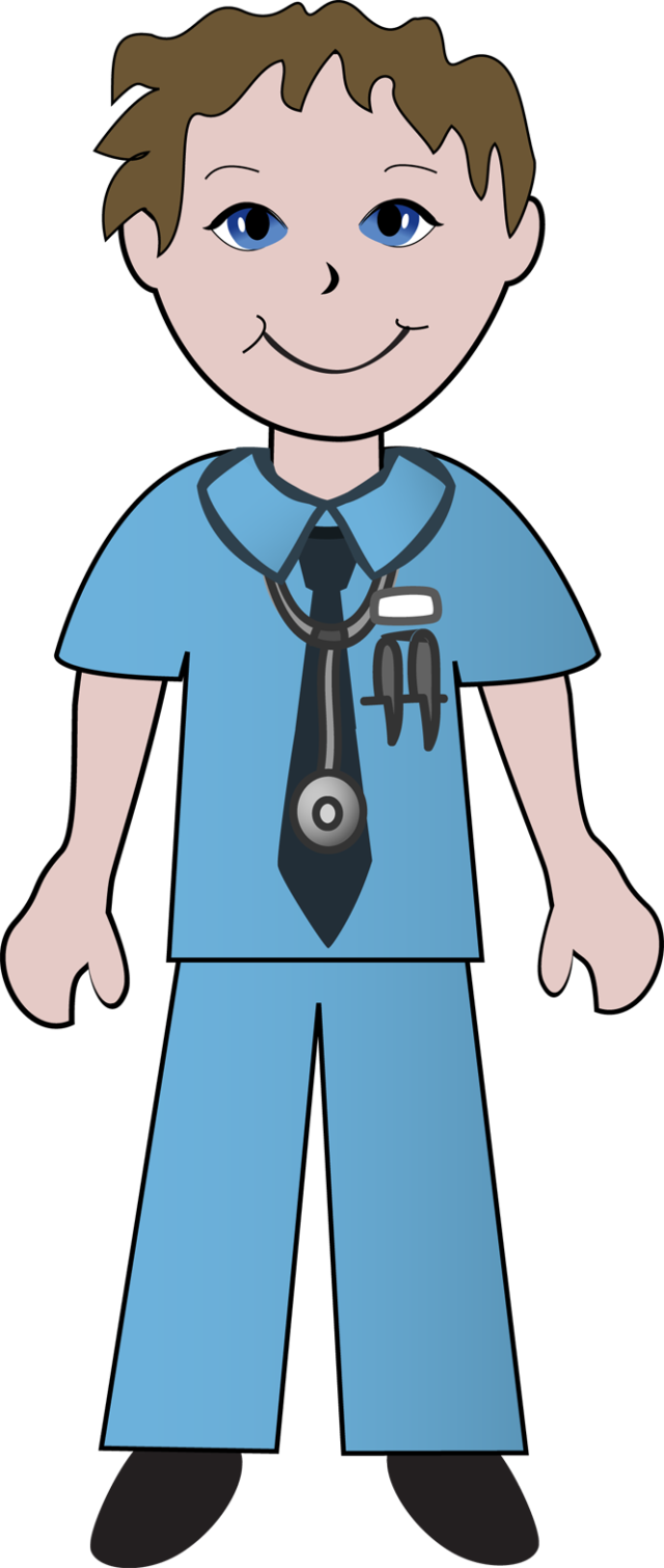 Free Clip Art School Nurse Clipart 3 Image - Male Nurse Clip Art (640x1510)