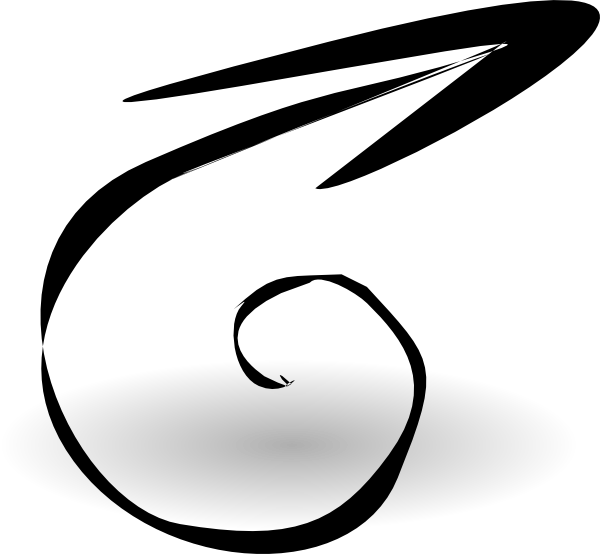 Spiral Arrow Clip Art (600x554)