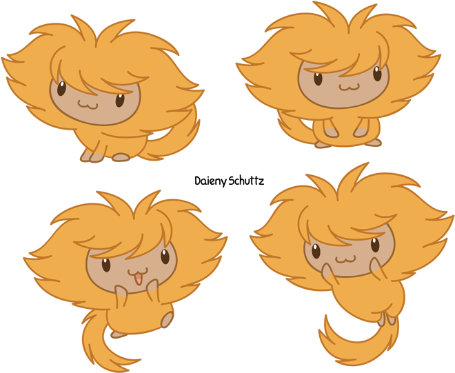 Chibi Golden Lion Tamarin By Daieny On Deviantart - Golden Lion Tamarin (695x594)