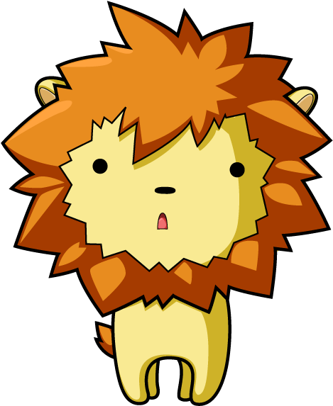Vector Lion Dude By Cubewatermelon - Chibi Lion (500x574)