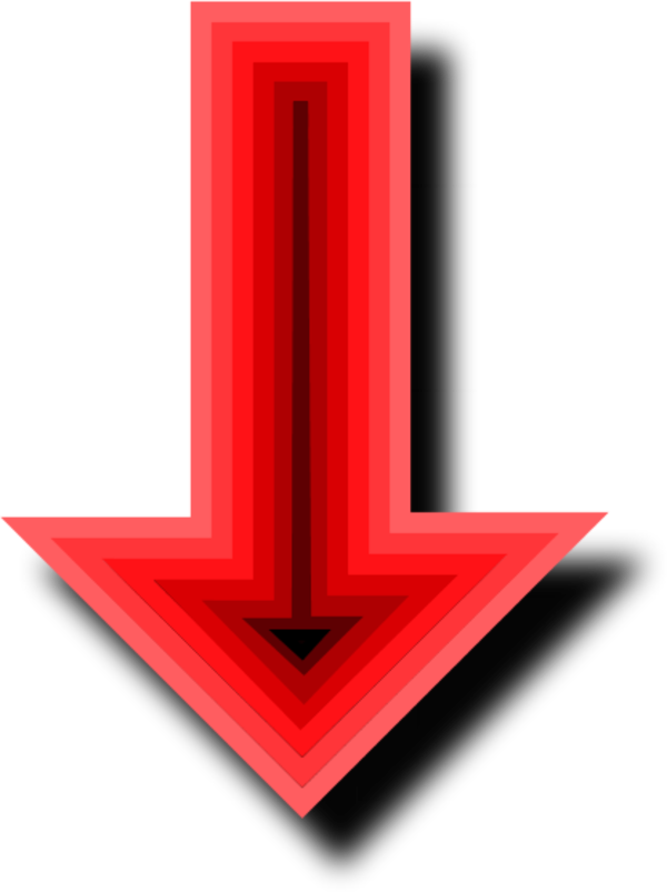 Arrow Pointing Down - Clip Art (600x803)