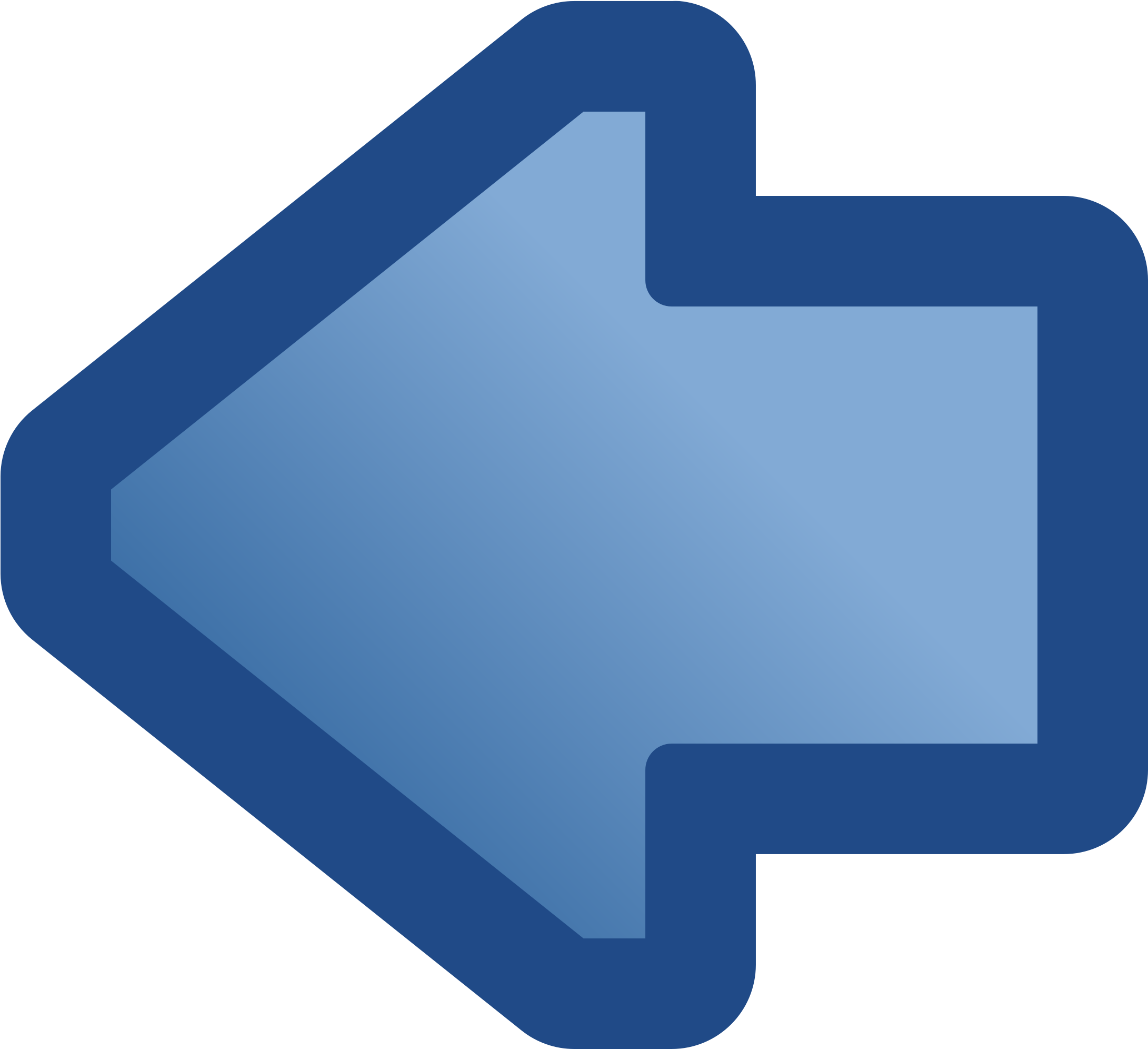 Clipart Icon Arrow Left Blue - Down Blue Arrow (2400x2400)